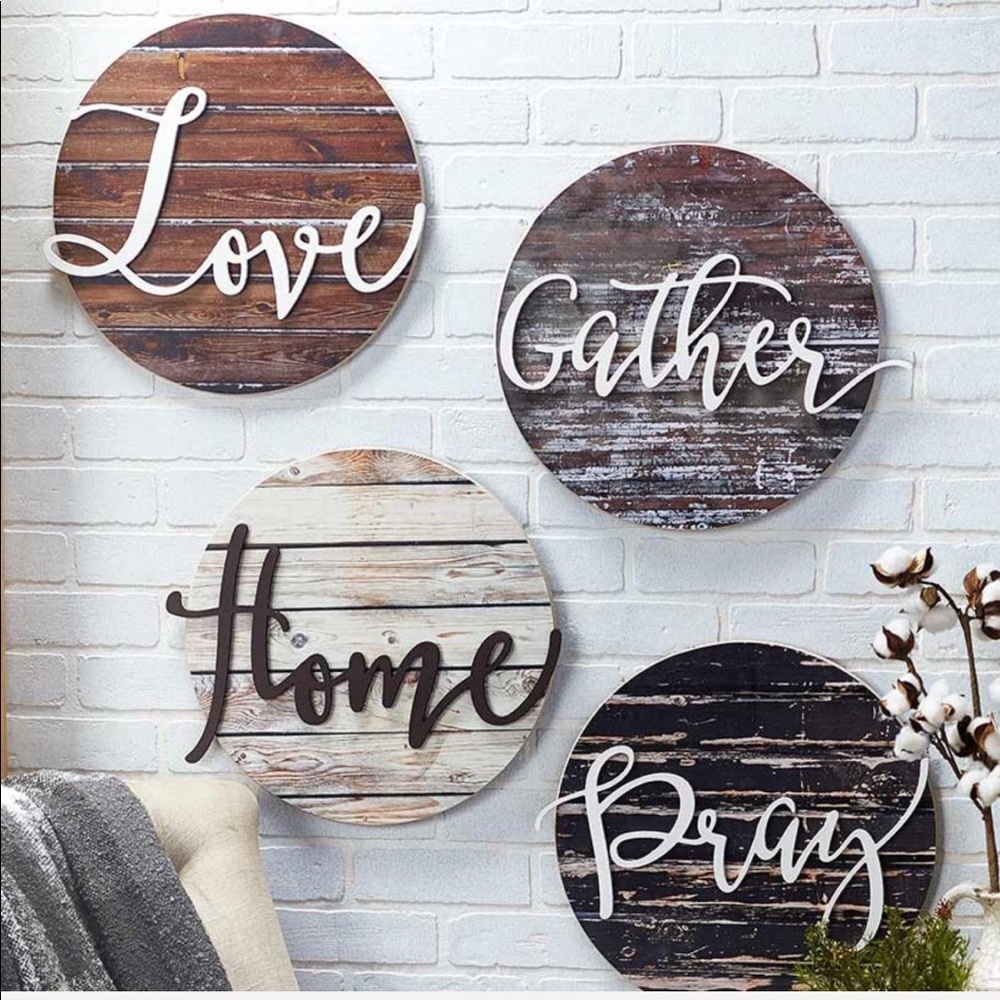🆕Sentiment “Home” Farmhouse Wood Wall Decor - Picture 2 of 6
